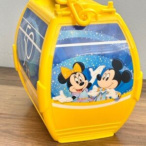 Walt Disney World 50th Anniversary Yellow Skyliner Popcorn Bucket Minnie Mickey